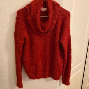 Red turtleneck sweater for sale!